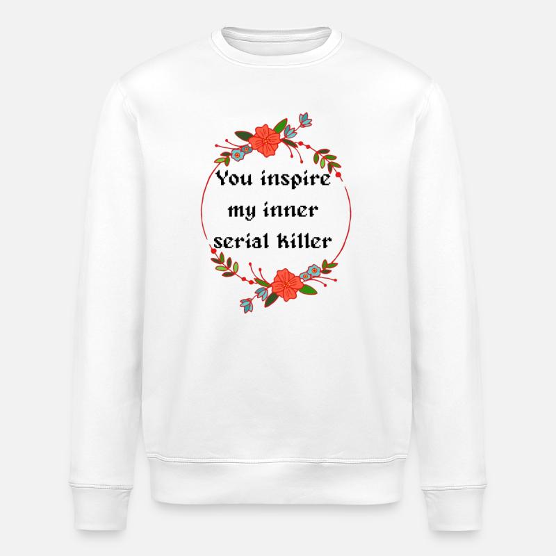 Serial killer - Stanley/Stella Unisex Bio-Sweatshirt ROLLER - Weiß