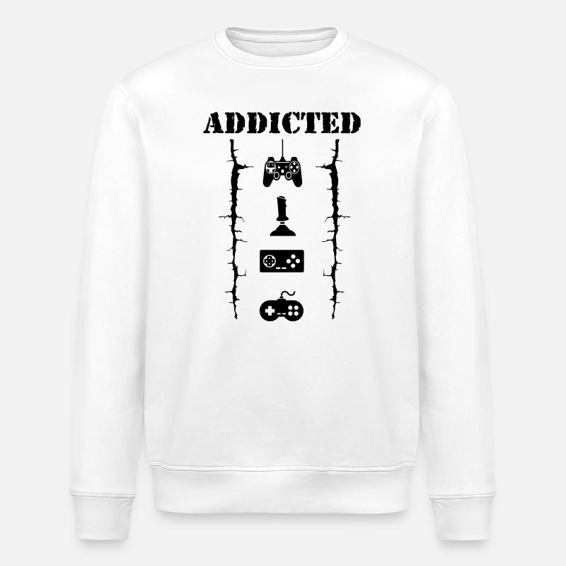 Addicted - Sweat bio ROLLER Stanley/Stella Unisexe - blanc