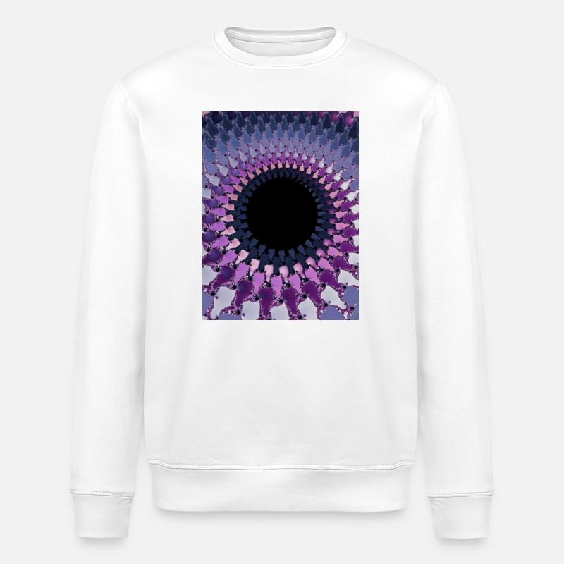 Abstract - Stanley/Stella ROLLER Unisex Organic Sweatshirt - white