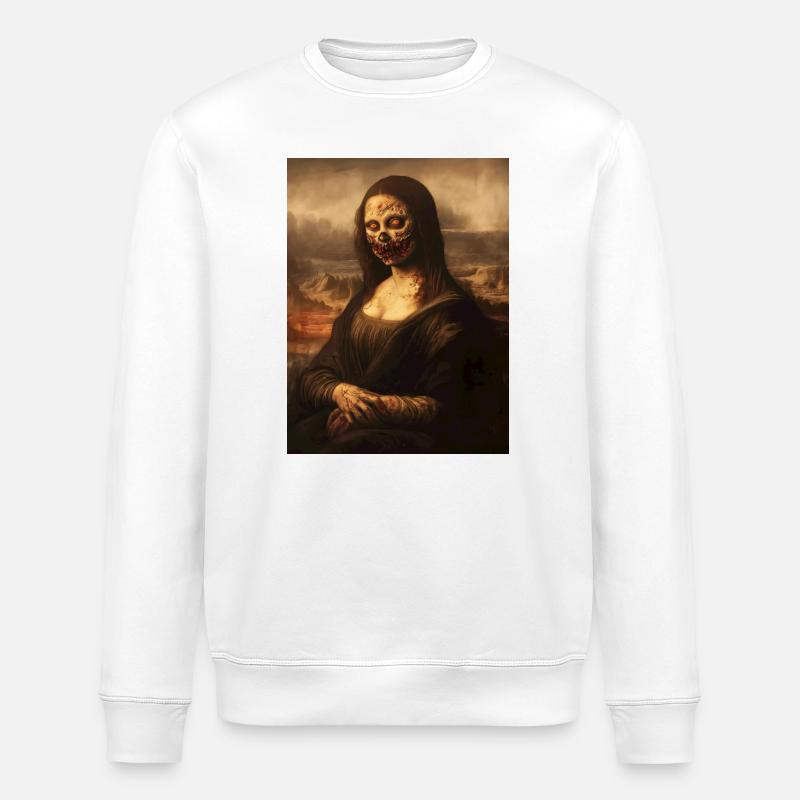 Zombie Lisa - Stanley/Stella Unisex Bio-Sweatshirt ROLLER - Weiß