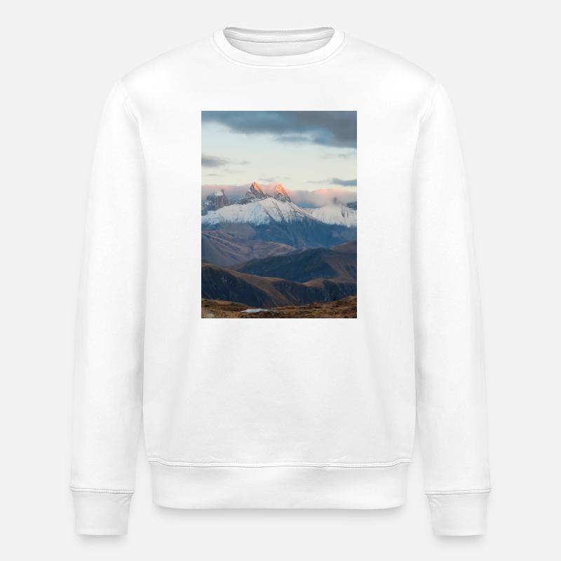 Aiguilles d'Arves - Sweat bio ROLLER Stanley/Stella Unisexe - blanc