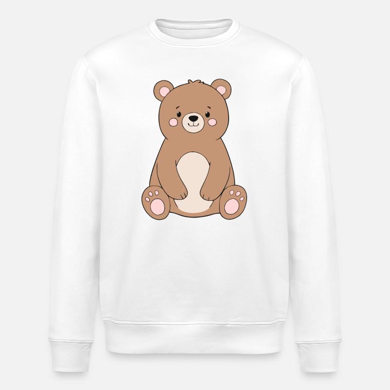 Ours - Sweat bio ROLLER Stanley/Stella Unisexe - blanc