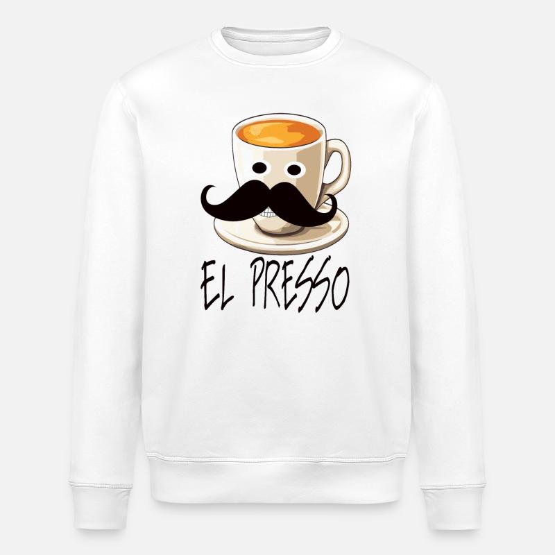 espresso - Stanley/Stella Unisex Bio-Sweatshirt ROLLER - Weiß