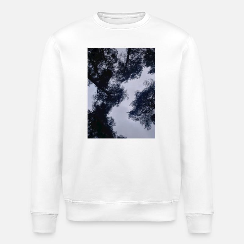 Die großen Wolken Silhouetten des Himmels - Stanley/Stella Unisex Bio-Sweatshirt ROLLER - Weiß