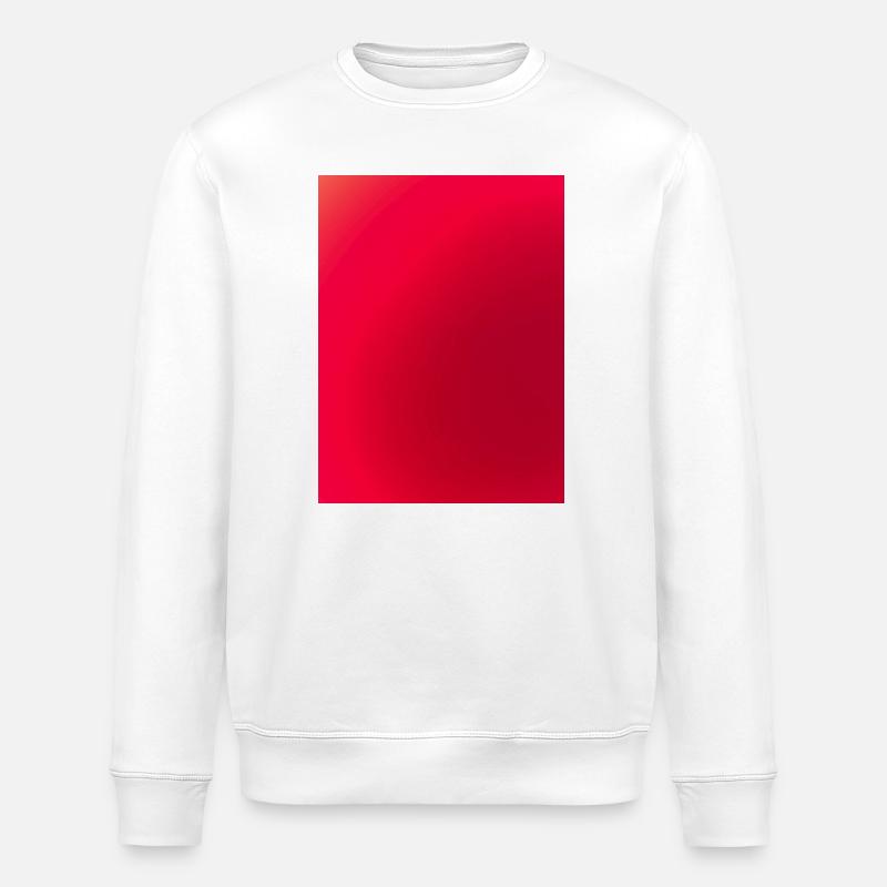 Bright red shimmer pattern - Stanley/Stella ROLLER Unisex Organic Sweatshirt - white