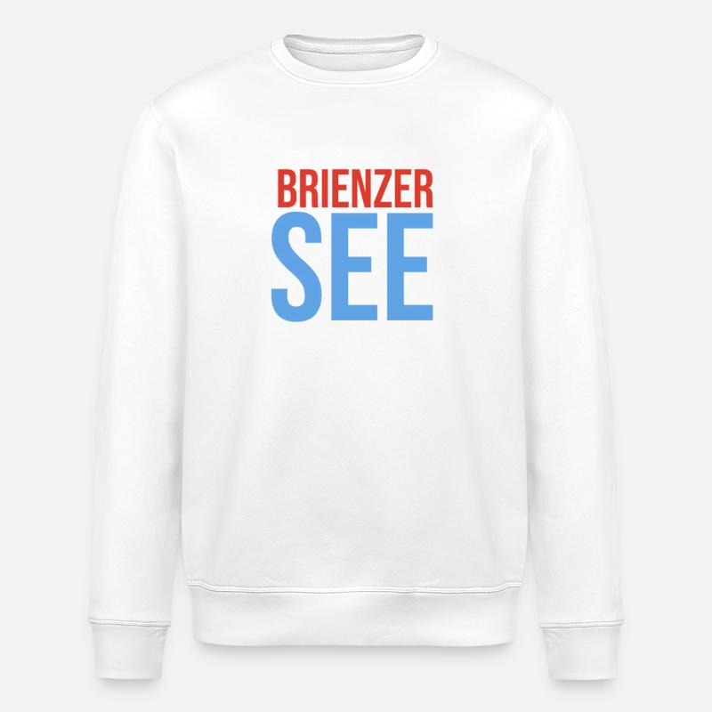 Brienzersee Souvenir - Stanley/Stella Unisex Bio-Sweatshirt ROLLER - Weiß