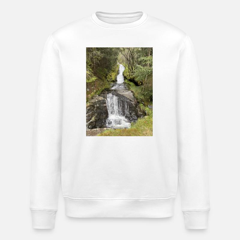 Conception de cascade de parc naturel - Sweat bio ROLLER Stanley/Stella Unisexe - blanc