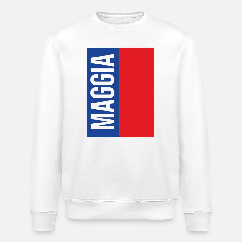 Maggia Tessin Souvenir Maggia  - Stanley/Stella Unisex Bio-Sweatshirt ROLLER - Weiß
