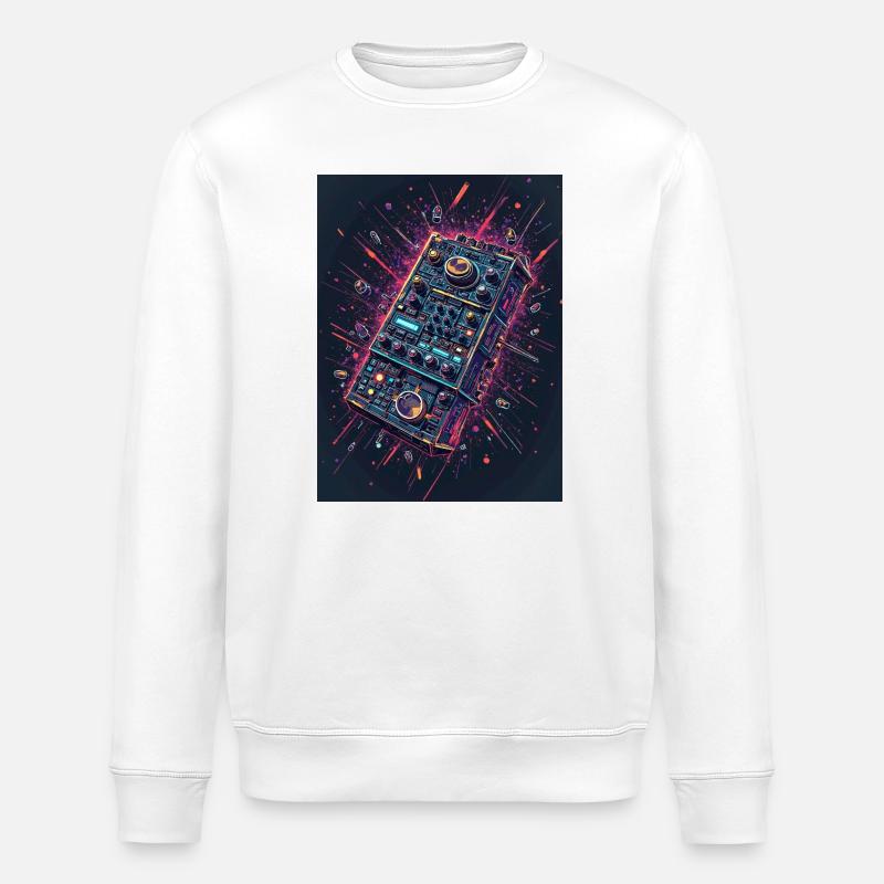 Digital DJ Controller Explosion - Stanley/Stella Unisex Bio-Sweatshirt ROLLER - Weiß