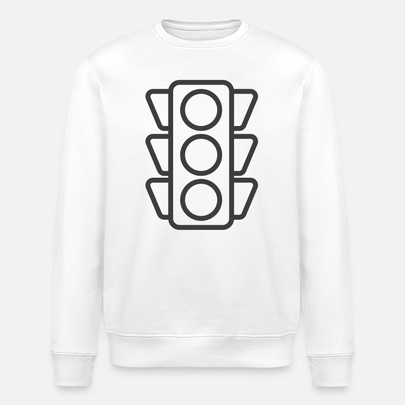 Icône de ligne de feu de circulation - Sweat bio ROLLER Stanley/Stella Unisexe - blanc