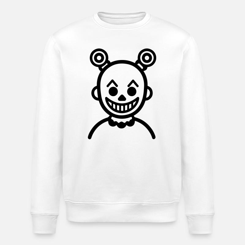 Clown Comic - Stanley/Stella Unisex Bio-Sweatshirt ROLLER - Weiß