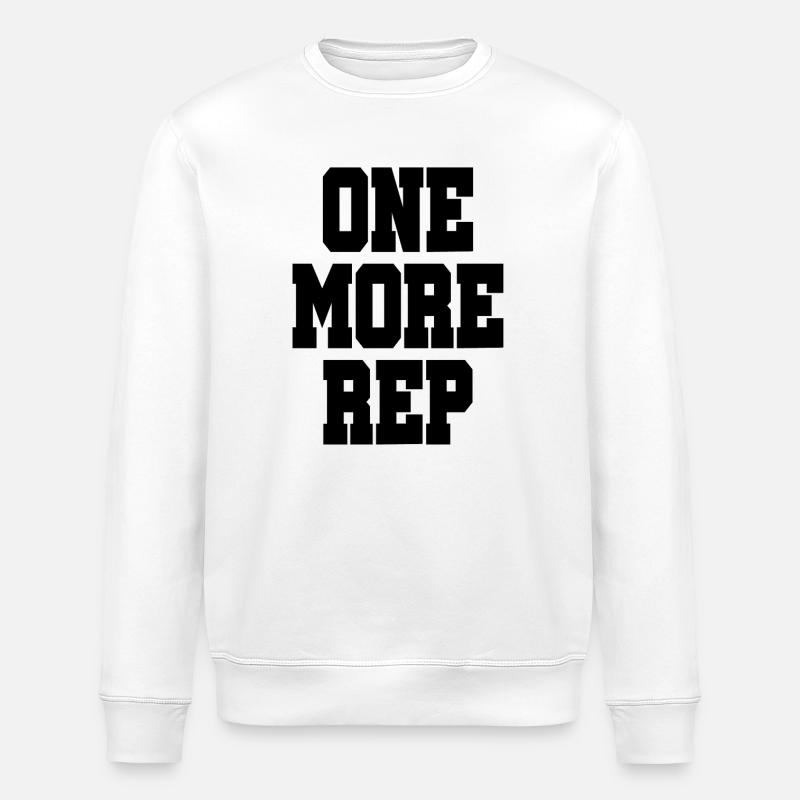 One more Rep - Bodybuilding - Stanley/Stella Unisex Bio-Sweatshirt ROLLER - Weiß