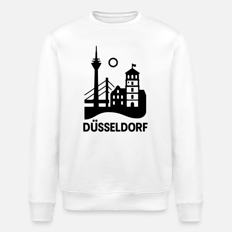 Silhouette de Düsseldorf - Sweat bio ROLLER Stanley/Stella Unisexe - blanc