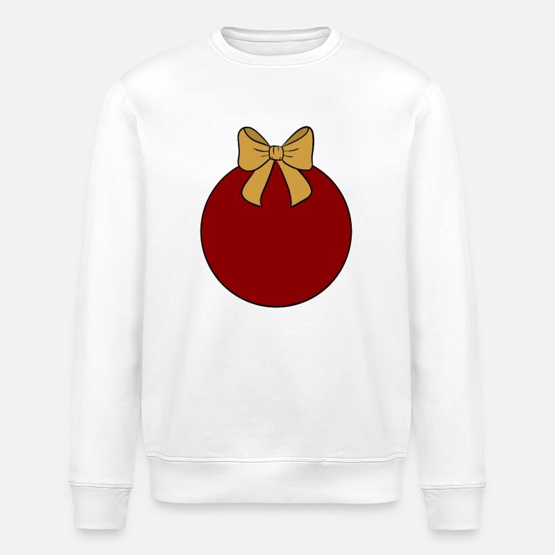 Weihnachtskugel  - Stanley/Stella Unisex Bio-Sweatshirt ROLLER - Weiß