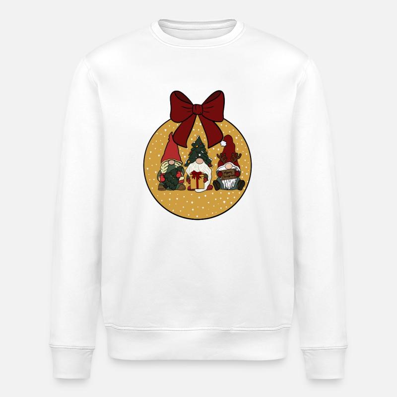 Weihnachtskugel  - Stanley/Stella Unisex Bio-Sweatshirt ROLLER - Weiß