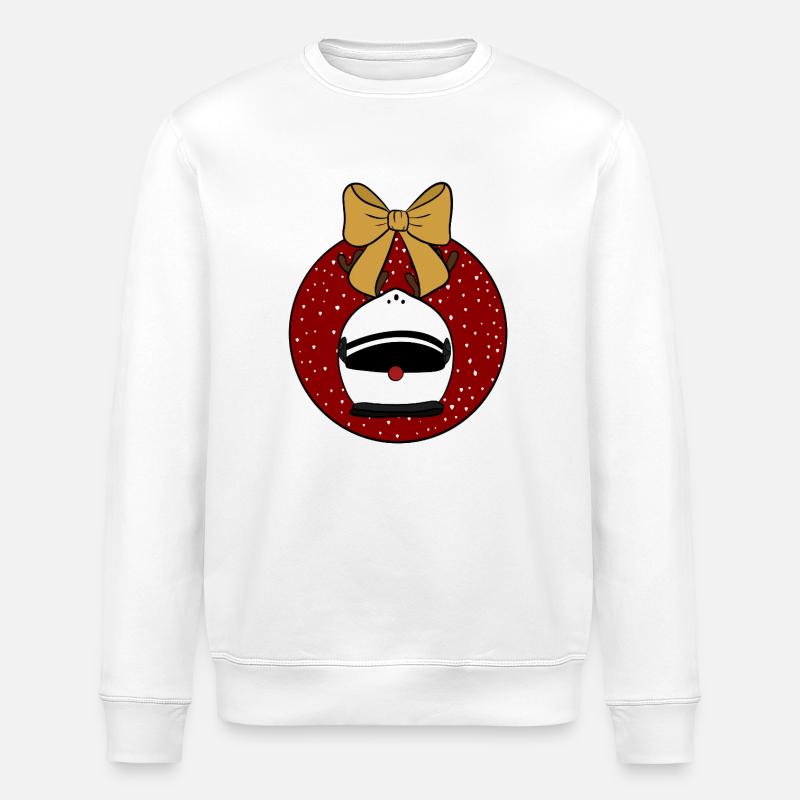 Weihnachtskugel  - Stanley/Stella Unisex Bio-Sweatshirt ROLLER - Weiß