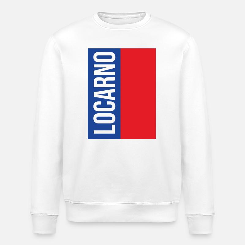 Traditionelles Tessiner Souvenir - Stanley/Stella Unisex Bio-Sweatshirt ROLLER - Weiß