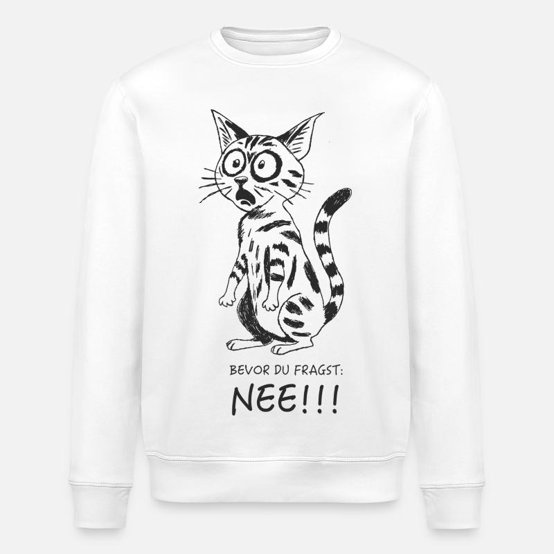 Bevor Du fragst.. - Stanley/Stella Unisex Bio-Sweatshirt ROLLER - Weiß