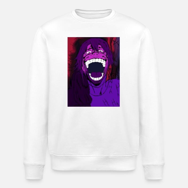 Verfluchtes Lachen - Stanley/Stella Unisex Bio-Sweatshirt ROLLER - Weiß