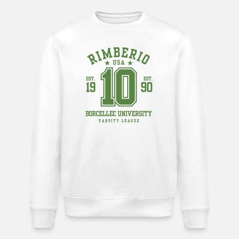 Uni Varsity 10 Logo Stil - Stanley/Stella Unisex Bio-Sweatshirt ROLLER - Weiß