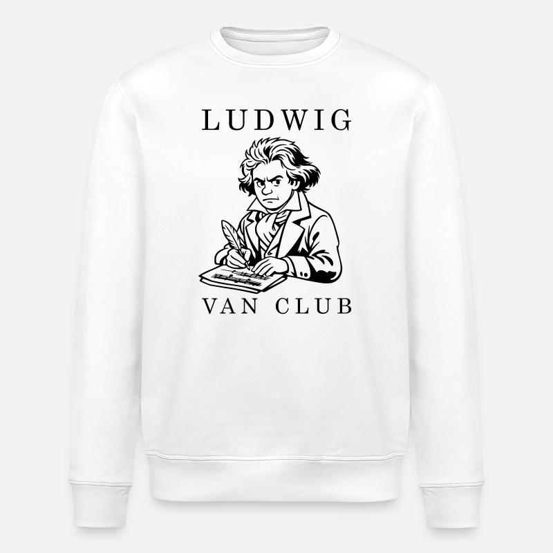 Beethoven - Sweat bio ROLLER Stanley/Stella Unisexe - blanc