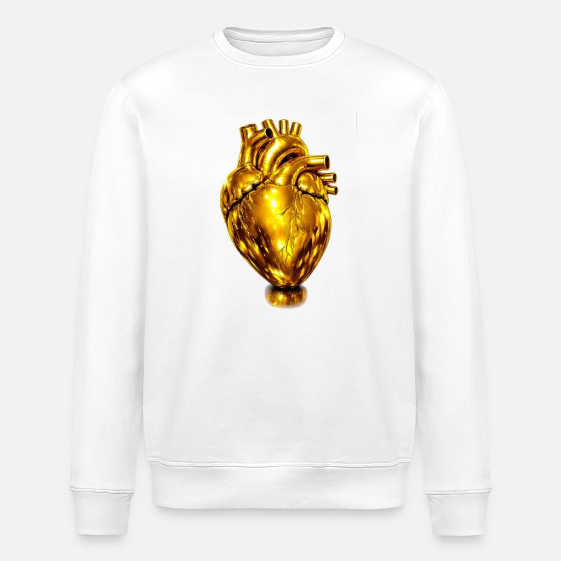 Anatomie du Cœur d’Or - Sweat bio ROLLER Stanley/Stella Unisexe - blanc