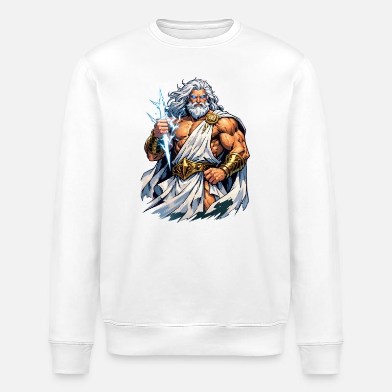 Zeus-Krieger - Stanley/Stella Unisex Bio-Sweatshirt ROLLER - Weiß