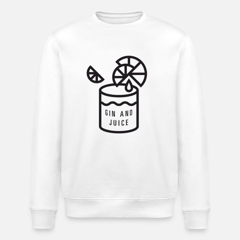 Gin und Saft - Stanley/Stella Unisex Bio-Sweatshirt ROLLER - Weiß