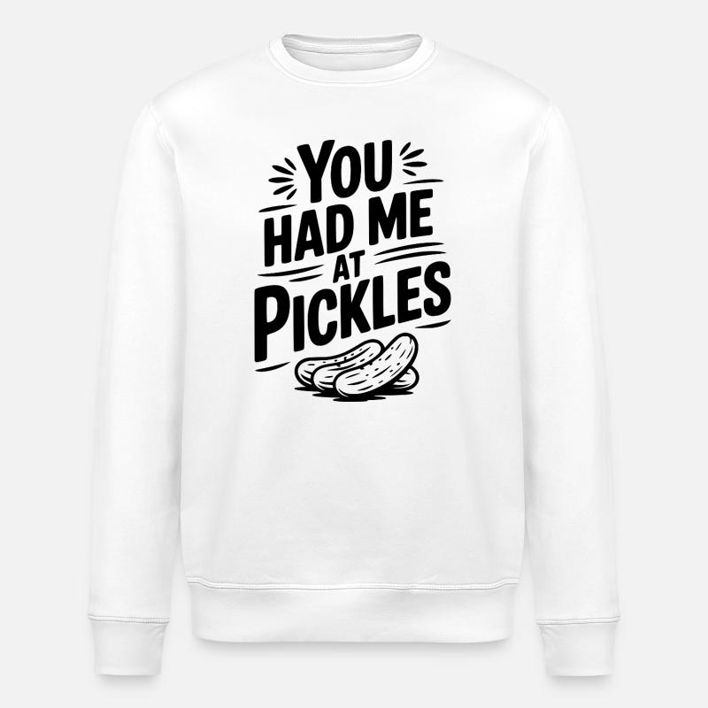 Tu m’as eu à Pickles - Sweat bio ROLLER Stanley/Stella Unisexe - blanc