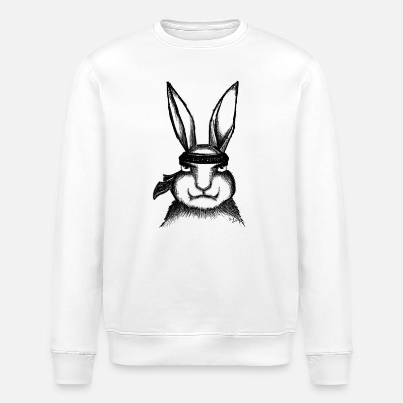 Karaté Lapin - Sweat bio ROLLER Stanley/Stella Unisexe - blanc