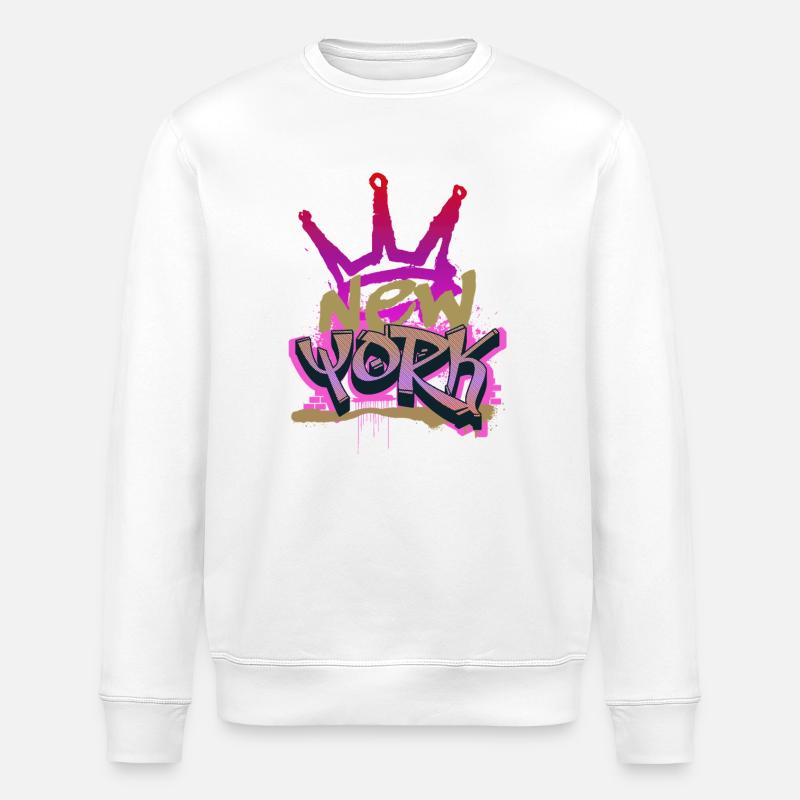 New York - Stanley/Stella Unisex Bio-Sweatshirt ROLLER - Weiß