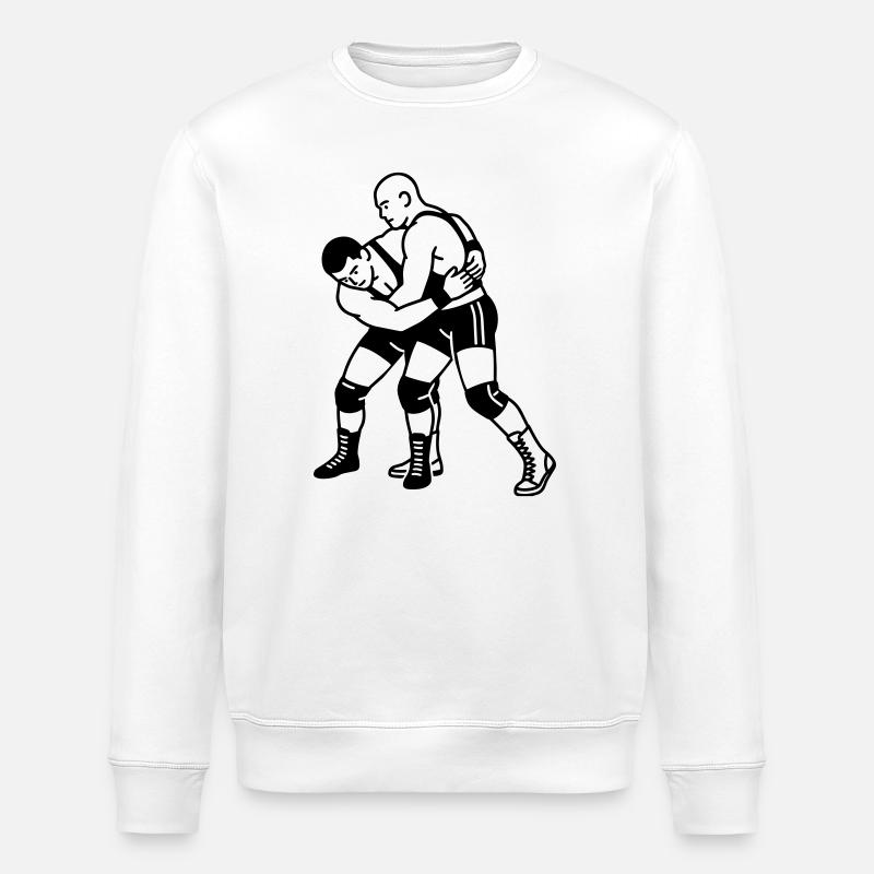 Lutteur - Sweat bio ROLLER Stanley/Stella Unisexe - blanc