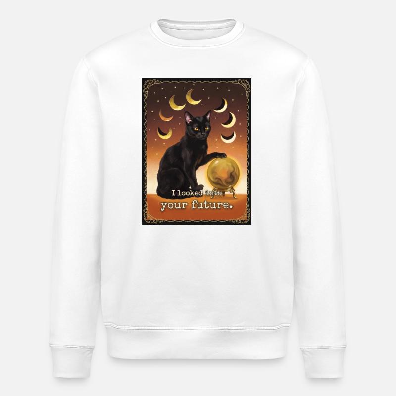 Future Nope Cat - Stanley/Stella ROLLER Unisex Organic Sweatshirt - white