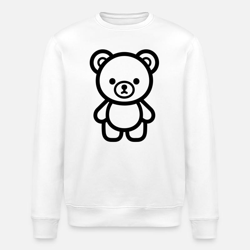 bear cub - Stanley/Stella ROLLER Unisex Organic Sweatshirt - white