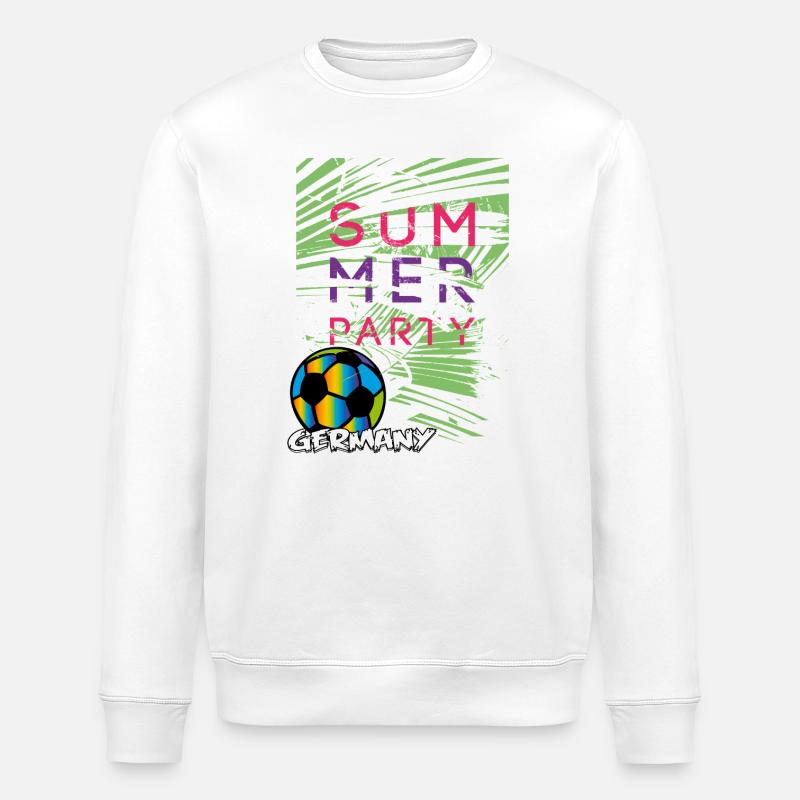 Fußball Party - Stanley/Stella Unisex Bio-Sweatshirt ROLLER - Weiß