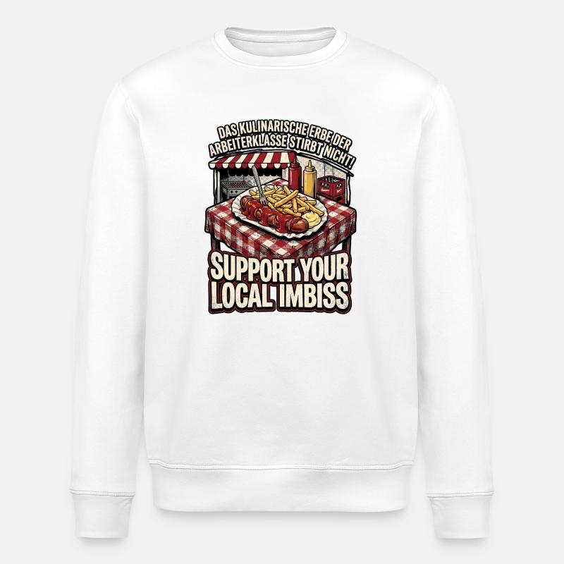 Kulinarischer Arbeiter - Stanley/Stella Unisex Bio-Sweatshirt ROLLER - Weiß