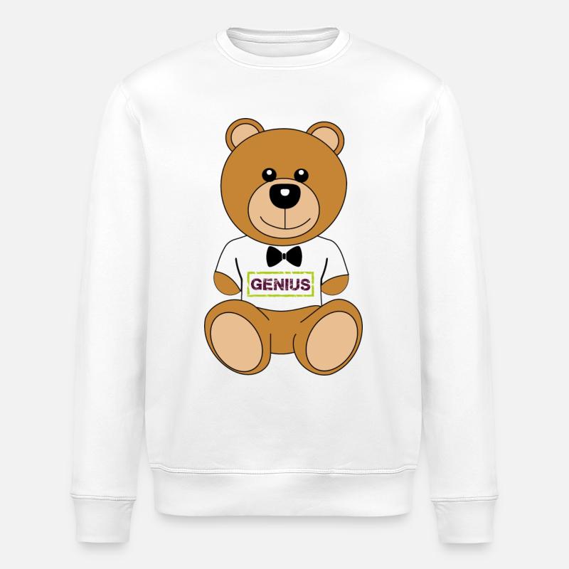 Bärenjungen - Stanley/Stella Unisex Bio-Sweatshirt ROLLER - Weiß