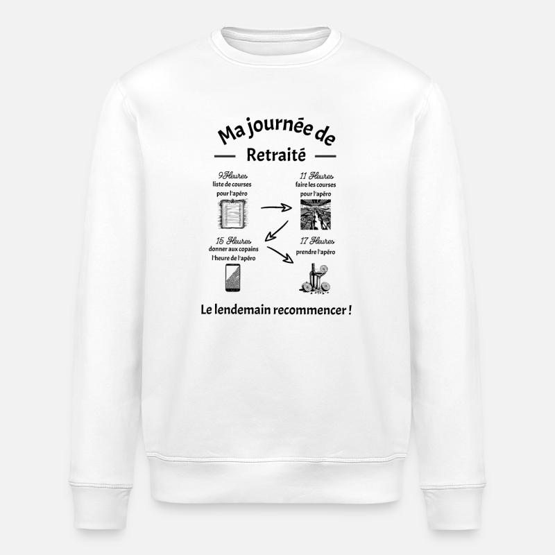 Ruhestand - Stanley/Stella Unisex Bio-Sweatshirt ROLLER - Weiß