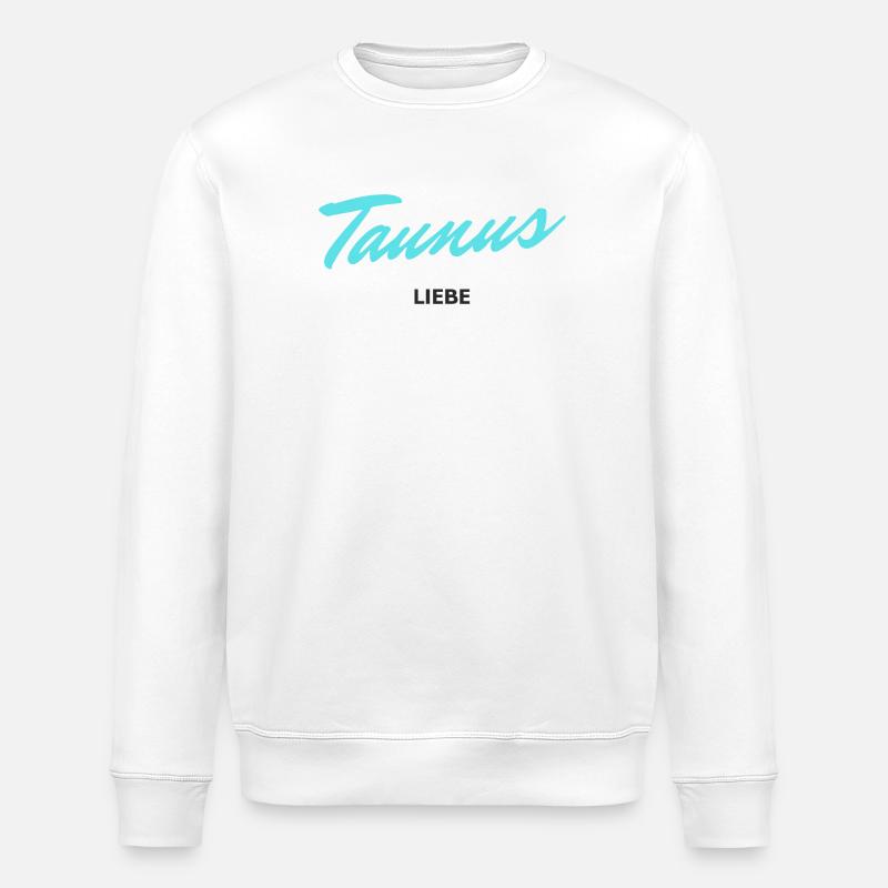 Taunusliebe goes 80s (mit schwarz) - Stanley/Stella Unisex Bio-Sweatshirt ROLLER - Weiß