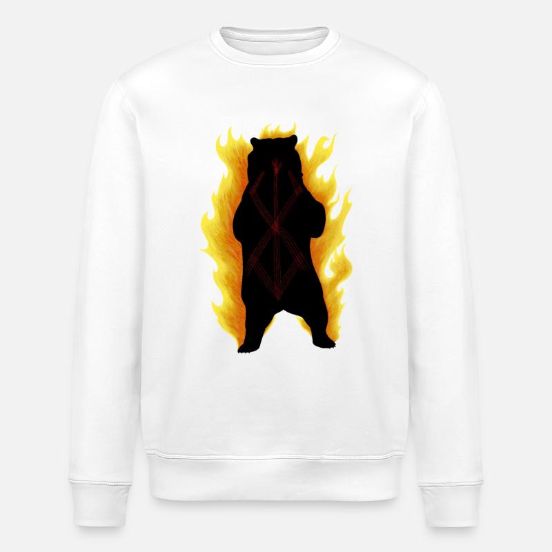 Berserker-Bär - Stanley/Stella Unisex Bio-Sweatshirt ROLLER - Weiß