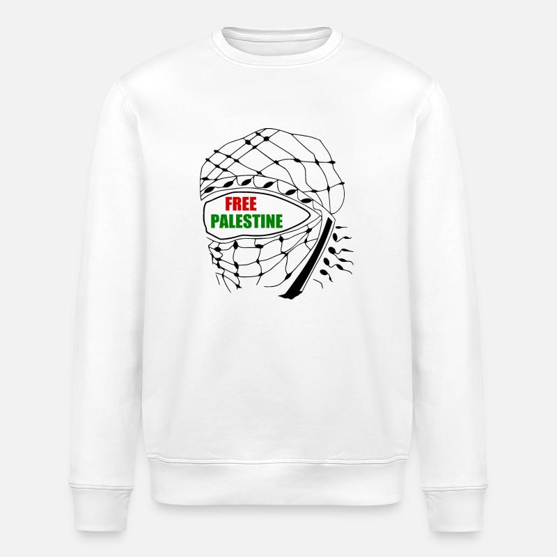 Free palestine - Sweat bio ROLLER Stanley/Stella Unisexe - blanc