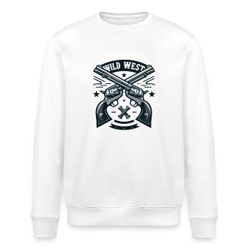 Wild West - Stanley/Stella ROLLER Unisex Organic Sweatshirt - white - Front - Nik (191cm)