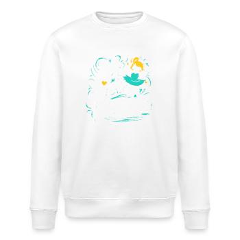 Ich liebe Tanzen Mädchen Ballett Hip-Hop Geschenk - Stanley/Stella Unisex Bio-Sweatshirt ROLLER - Weiß - Vorne - Nik (191cm)