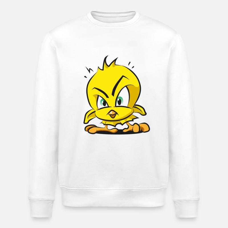 Böses Küken - Stanley/Stella Unisex Bio-Sweatshirt ROLLER - Weiß