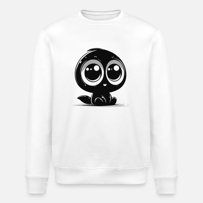 Kleines Monster - Stanley/Stella Unisex Bio-Sweatshirt ROLLER - Weiß