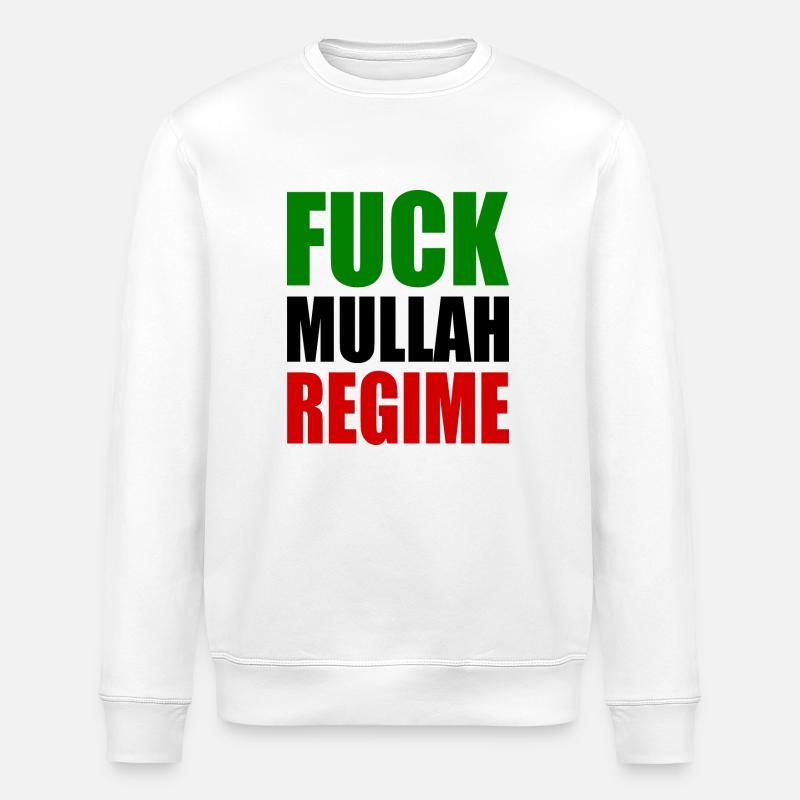Fuck mullah regime iran - Sweat bio ROLLER Stanley/Stella Unisexe - blanc