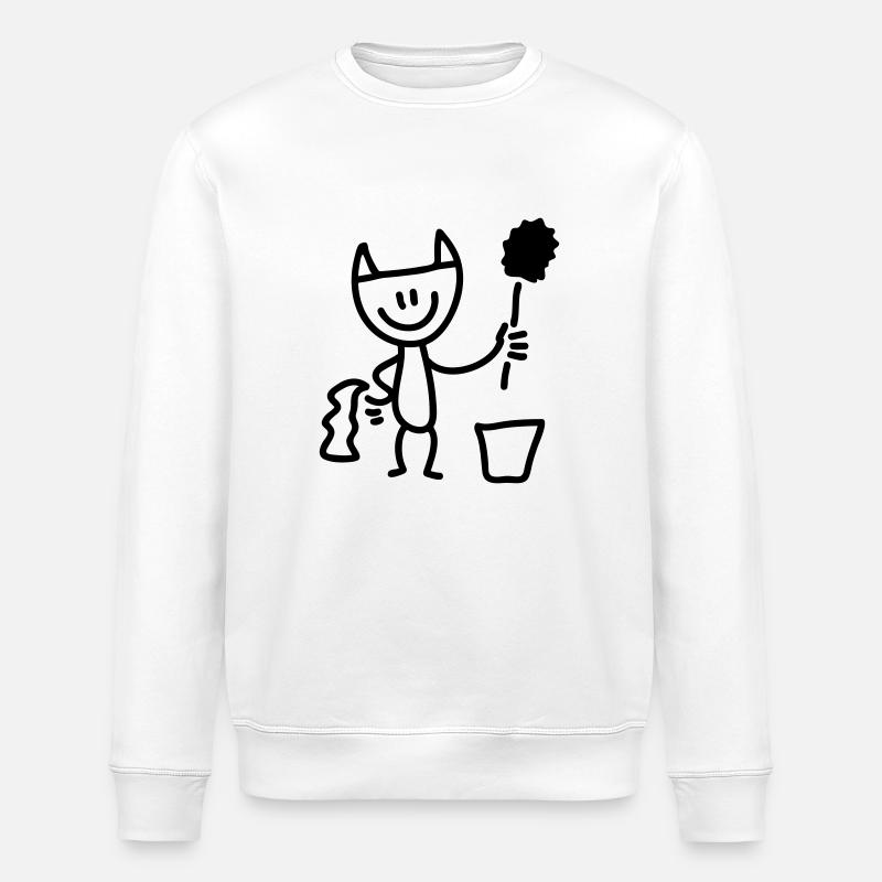 Putzteufel - Line - Sweat bio ROLLER Stanley/Stella Unisexe - blanc