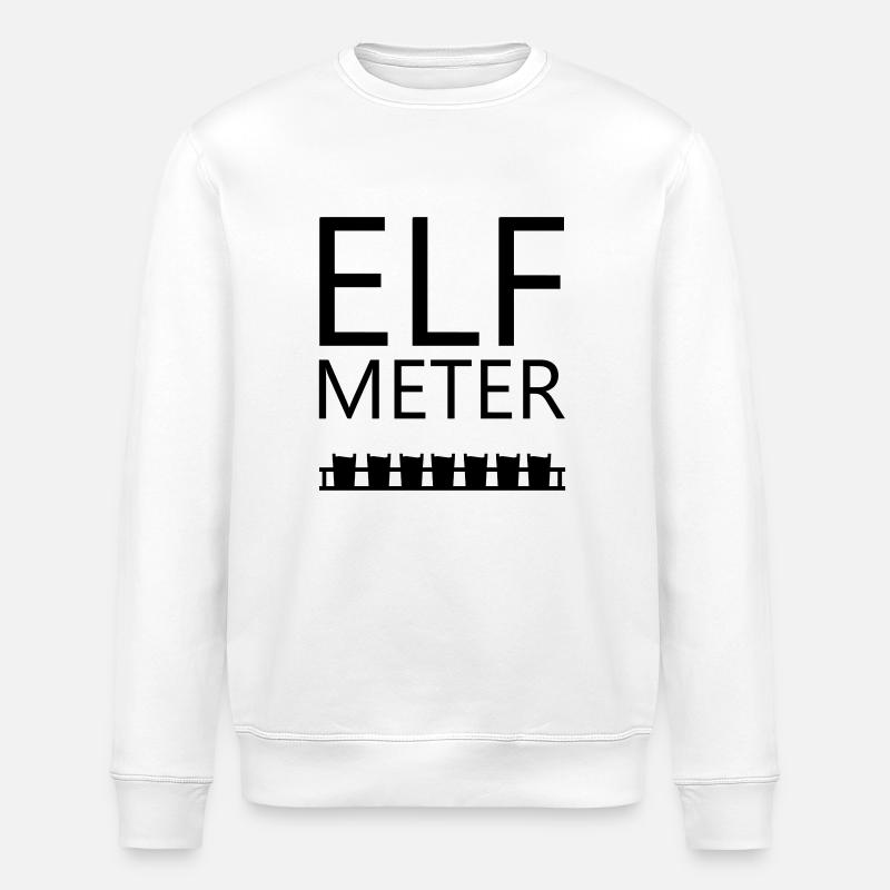 Elf Meter Bier - Stanley/Stella Unisex Bio-Sweatshirt ROLLER - Weiß
