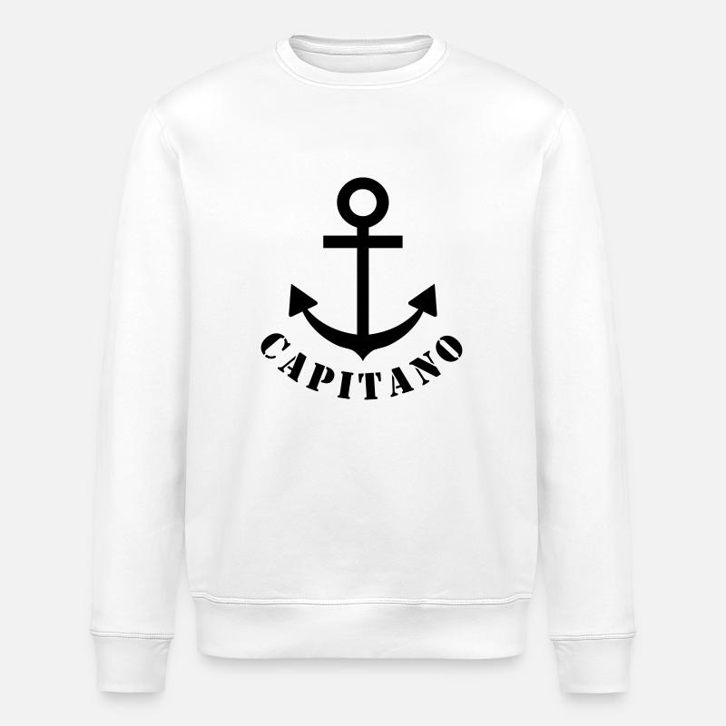 capitano - Stanley/Stella ROLLER Unisex Organic Sweatshirt - white
