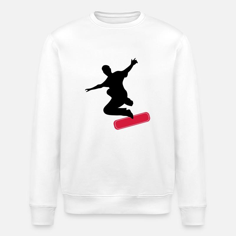 Skater - Sweat bio ROLLER Stanley/Stella Unisexe - blanc